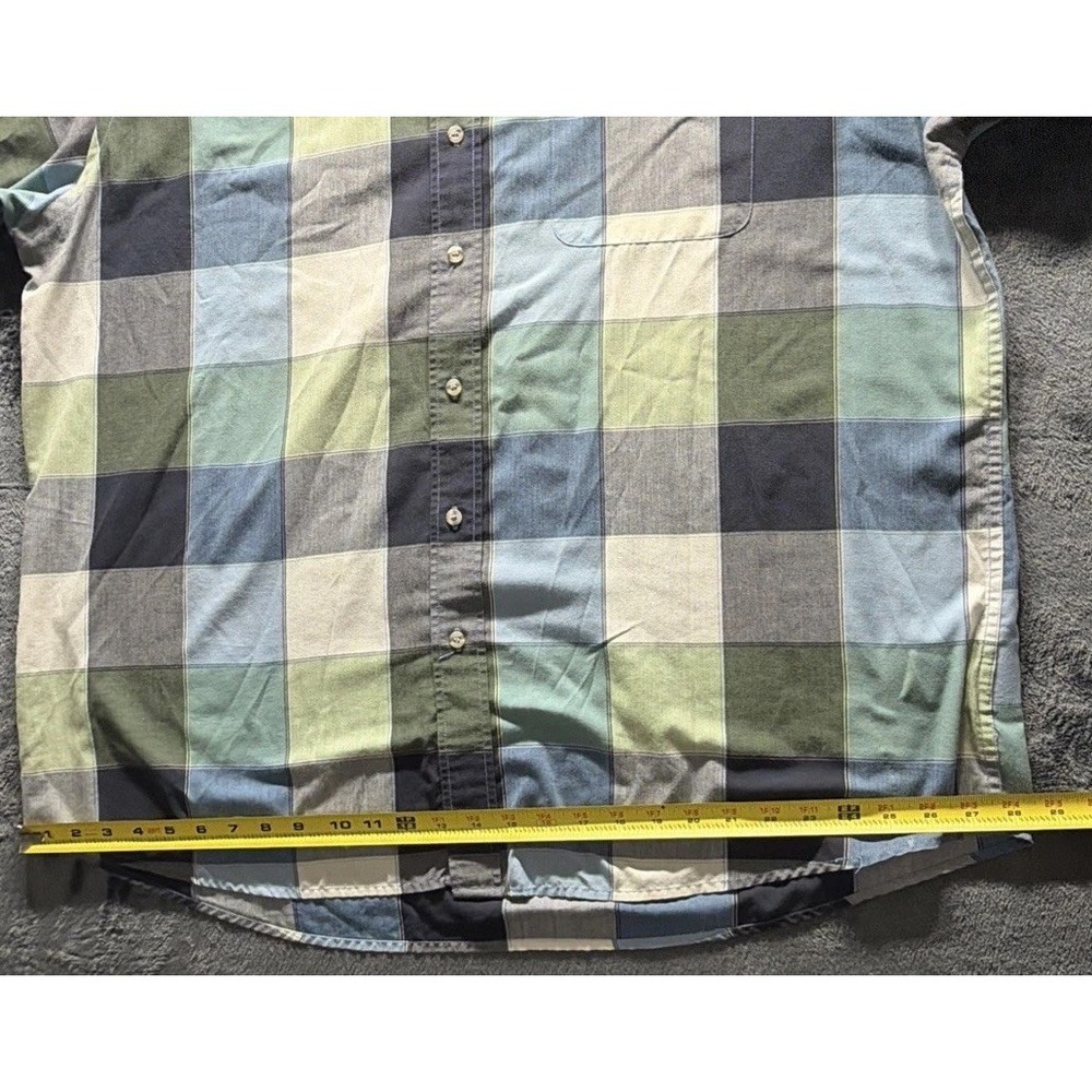 RedHead Blue Plaid Short Sleeve Button Down Shirt. EUC Plaid Preppy - Picture 8 of 9